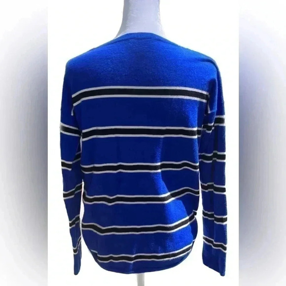 Express blue striped sweater small - Picture 3 of 6